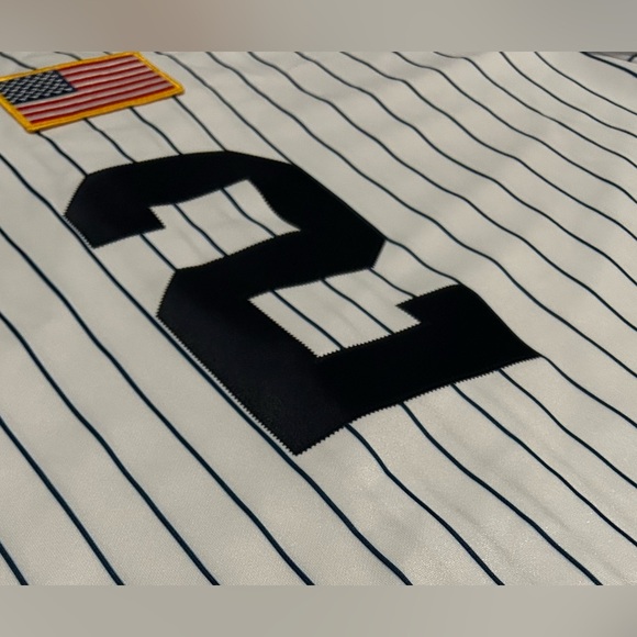 Majestic Authentic New York Yankees Derek Jeter World Series Jersey Men’s Sz: XL - Picture 9 of 9